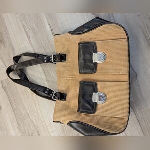 Stylish Tan and Black Bag